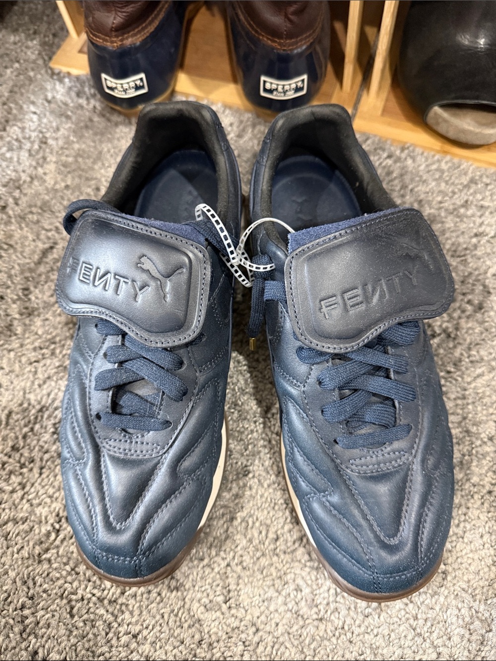 New PUMA AVANTI FENTY WOMEN BLUE LACE UP Sneakers 8 - Picture 5 of 9